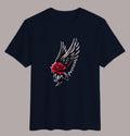Unisex T-shirt -wing with rose